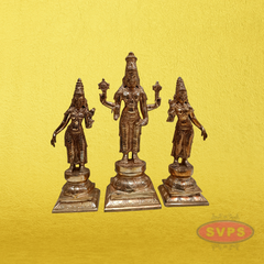 Panchaloham Srinivasa Perumal Sridevi Bhoodevi Set / 12 Inches