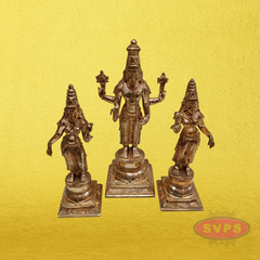 Panchaloham Srinivasa Perumal Sridevi Bhoodevi Set / 12 Inches