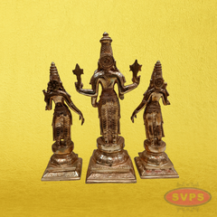 Panchaloham Srinivasa Perumal Sridevi Bhoodevi Set / 12 Inches
