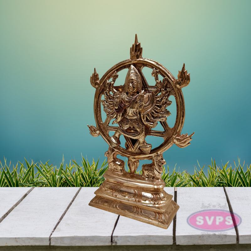 Panchaloham Sudharashna Chakara Chakrathazhwar Statue