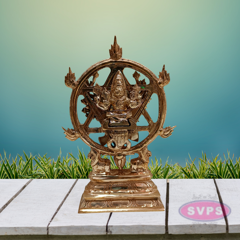 Panchaloham Sudharashna Chakara Chakrathazhwar Statue