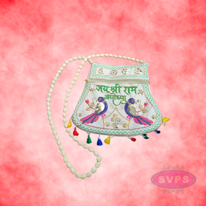 Parrot Embroidery Sling Bag