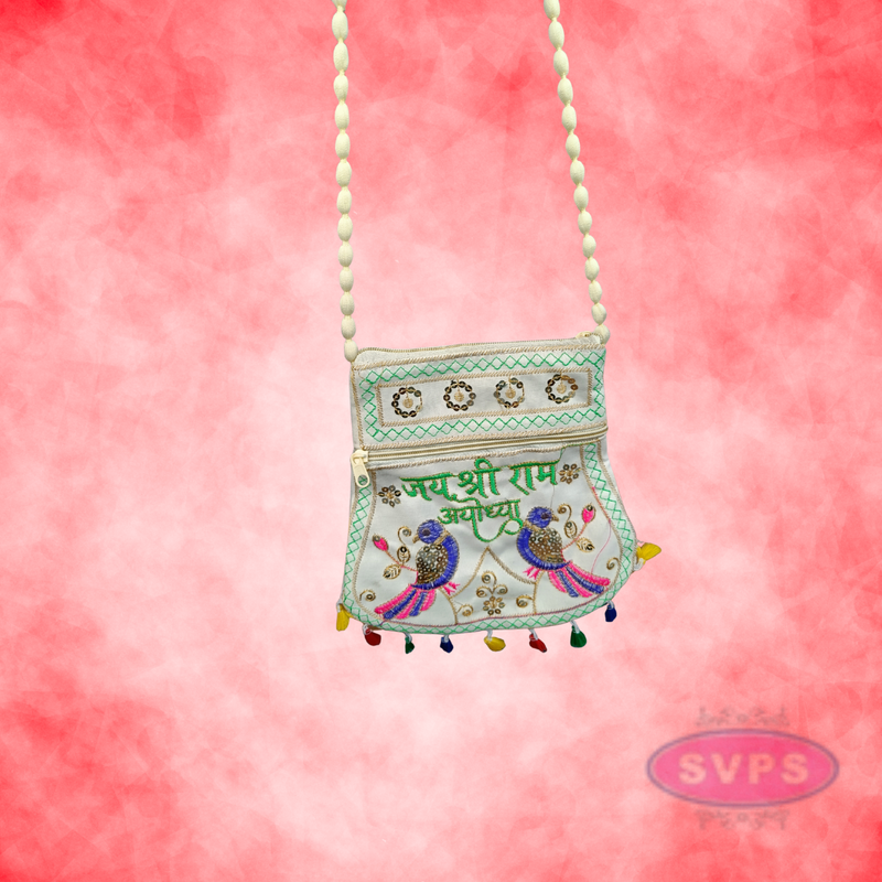 Parrot Embroidery Sling Bag