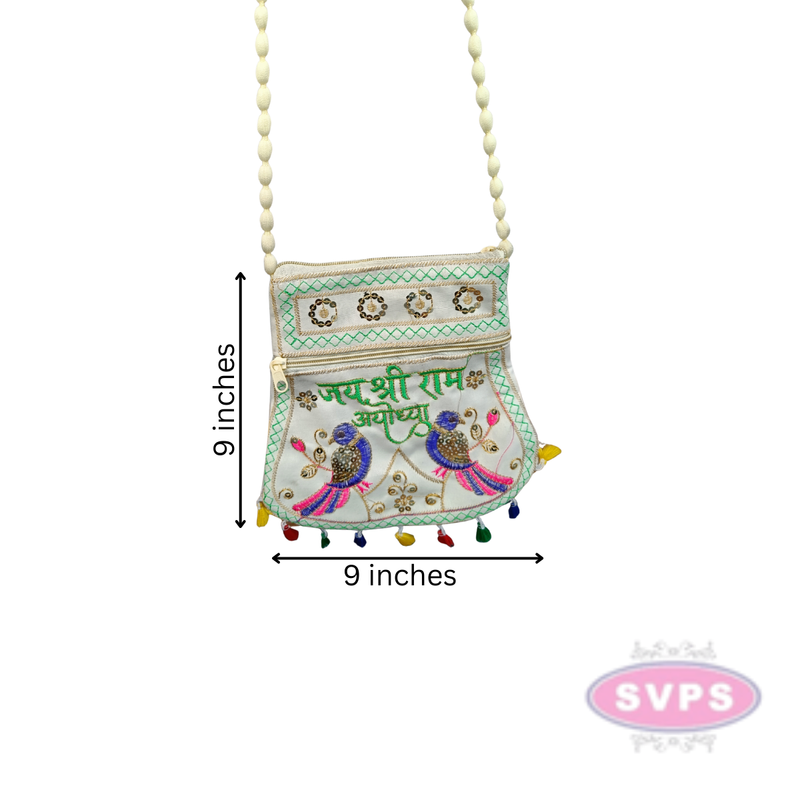 Parrot Embroidery Sling Bag