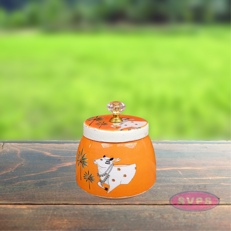 Pichwai Dry Fruit Jar