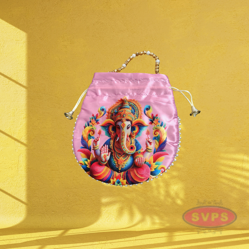 Potil Bags With Beads Handle / Return Gifts