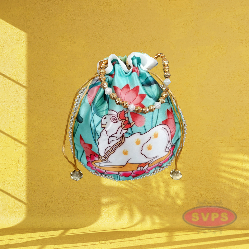 Potil Bags With Beads Handle / Return Gifts