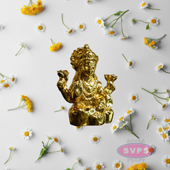Resin Lakshmi Gold Coated Idol / Home/ Car Dashboard/ Office Desk
