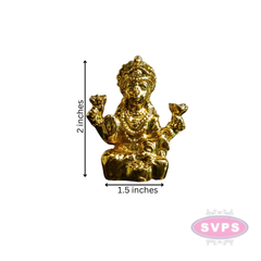 Resin Lakshmi Gold Coated Idol / Home/ Car Dashboard/ Office Desk