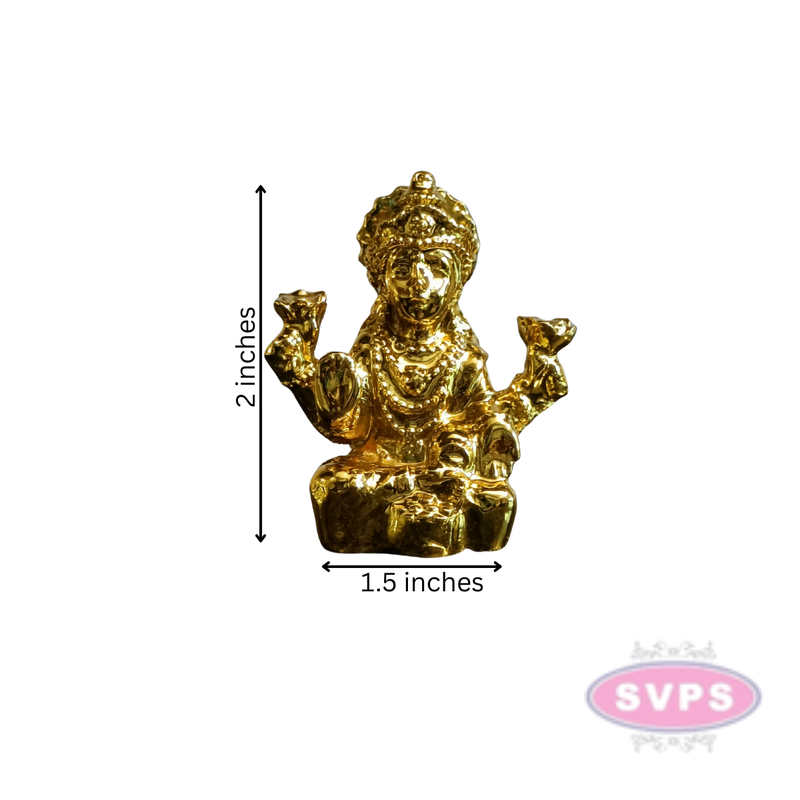 Resin Lakshmi Gold Coated Idol / Home/ Car Dashboard/ Office Desk