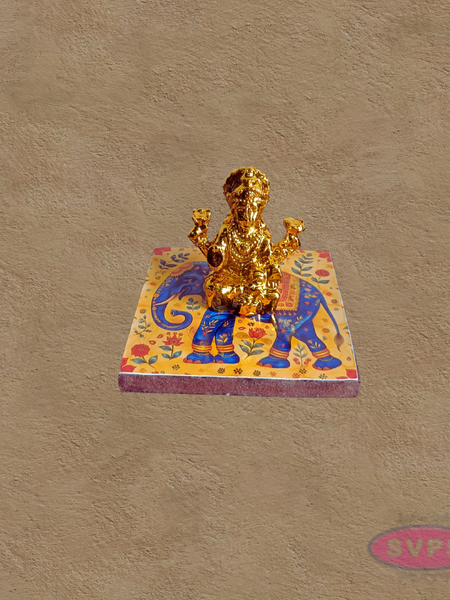 Rangoli / Kolam / Mugulu Wooden Stand For Deity / Lamp Decoration / Return Gift / 3*3 Inches