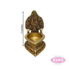 Traditional Brass Ashtalakshmi Diya For Puja