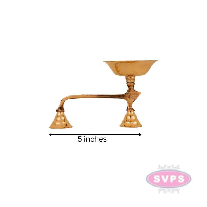 Traditional Brass Dhoobakkal/ Dhoopkarandi/ Camphor Burner/ Aarti Diya With Handle