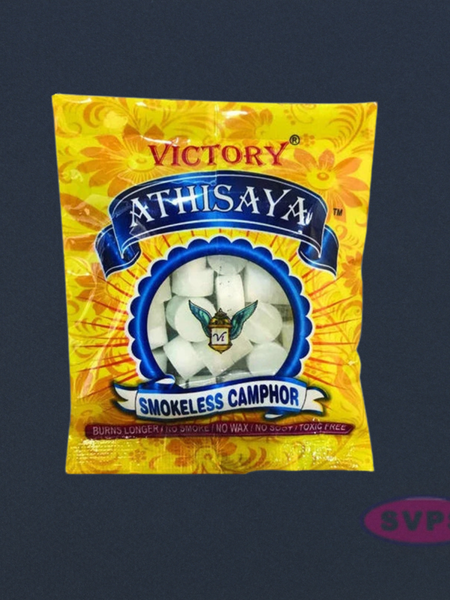 Victory Athisaya Smokeless Camphor – Long Lasting, No Smoke, No Soot, Toxic-Free (40g Pack)