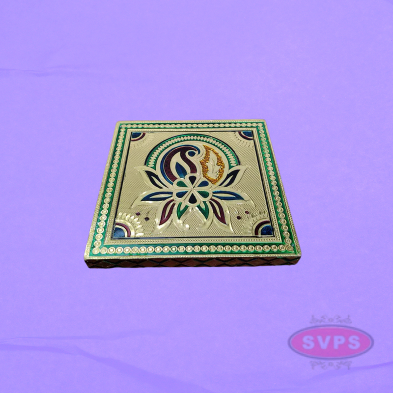 Wooden Meenakari Manai / Pooja Chowki