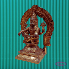 Panchaloha Narasimha Deity Idol in Sitting Pose – Traditional Handcrafted Design