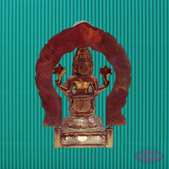 Panchaloha Narasimha Deity Idol in Sitting Pose – Traditional Handcrafted Design