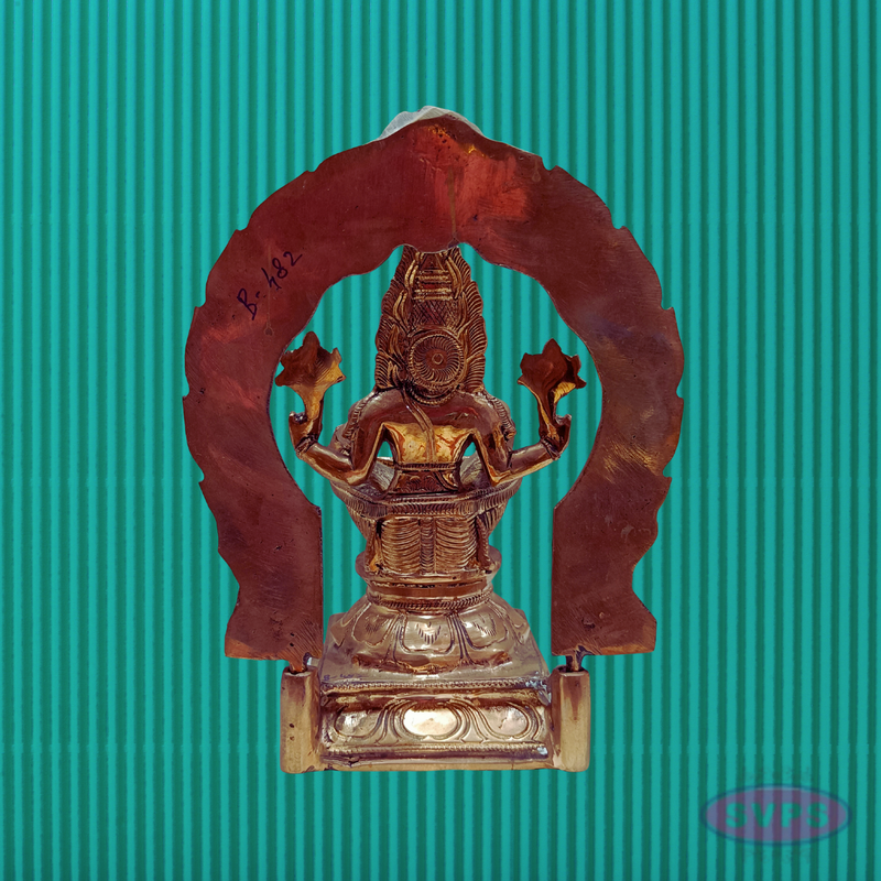 Panchaloha Narasimha Deity Idol in Sitting Pose – Traditional Handcrafted Design