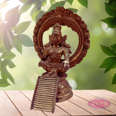 Panchalogam Lord Ayyappan Idol with Arch & Steps