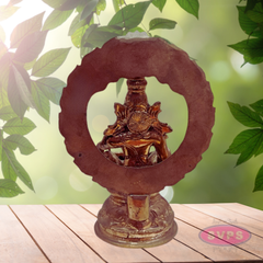 Panchalogam Lord Ayyappan Idol with Arch & Steps