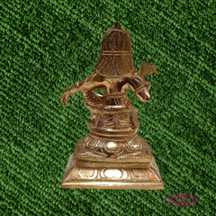 Traditional Handcrafted Panchalogham Iyappan Family Set – Lord Iyappan with Poorna and Pushkala Devi Idols