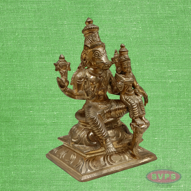 Panchaloha Lakshmi Varahar Idol - 5 Inches