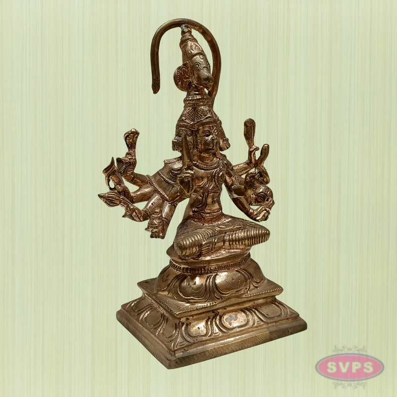 Handcrafted Panchamukhi Hanuman Panchaloha  Statue