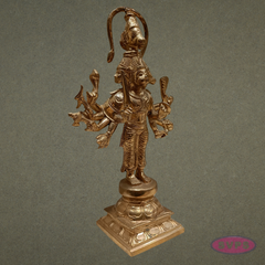 Panchmukhi Hanuman Standing Panchaloha Idol - 8 Inches