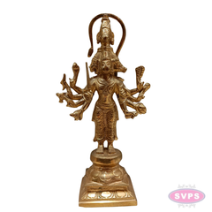 Panchmukhi Hanuman Standing Panchaloha Idol - 8 Inches