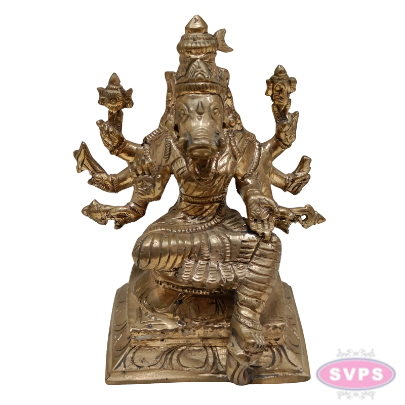 Handmade Panchalogha Varahi Amman Idol-5 Inches
