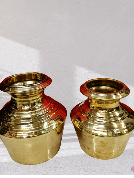 Brass Plain Kudam For Poja
