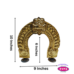 Brass Thiruvachi / Prabhai for Pooja Mandir
