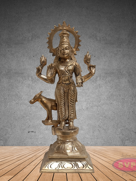 10 Inch Panchaloha Bhairavar Idol – Traditional Kala Bhairava Statue