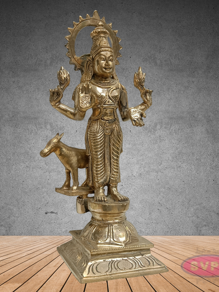 10 Inch Panchaloha Bhairavar Idol – Traditional Kala Bhairava Statue