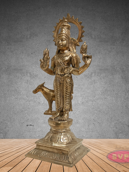 10 Inch Panchaloha Bhairavar Idol – Traditional Kala Bhairava Statue