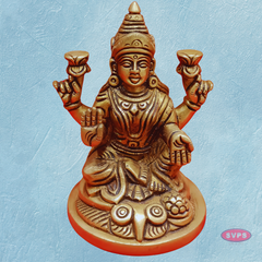 Brass Lakshmi Idol With Owl