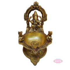 Brass Ganesha Lamp
