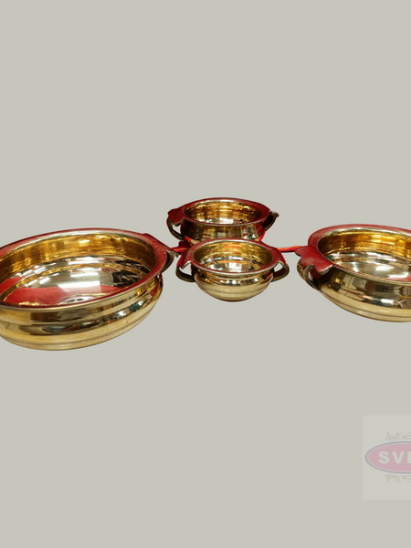 Brass Pooja Decorative Uruli / 4 Variants