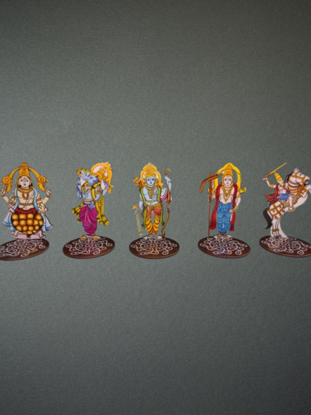 Handcrafted Wooden Dasavatara Stand