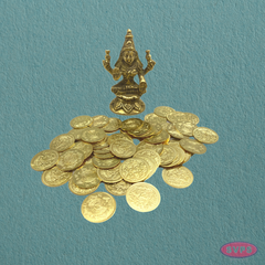 Brass Lakshmi Kubera Coins Set Of 108 Pooja Coins