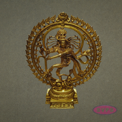 Brass Nataraja Murti with Prabha – Spiritual Home Décor Idol