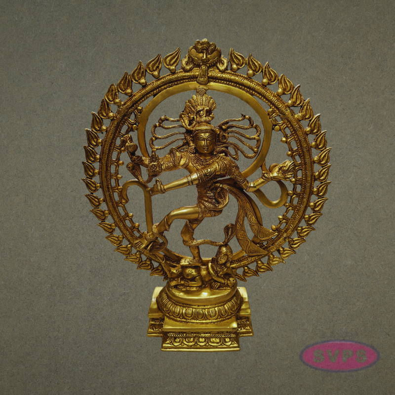 Brass Nataraja Murti with Prabha – Spiritual Home Décor Idol