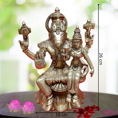 Brass Lakshmi Hayagreevar On Lotus / Home / Temple