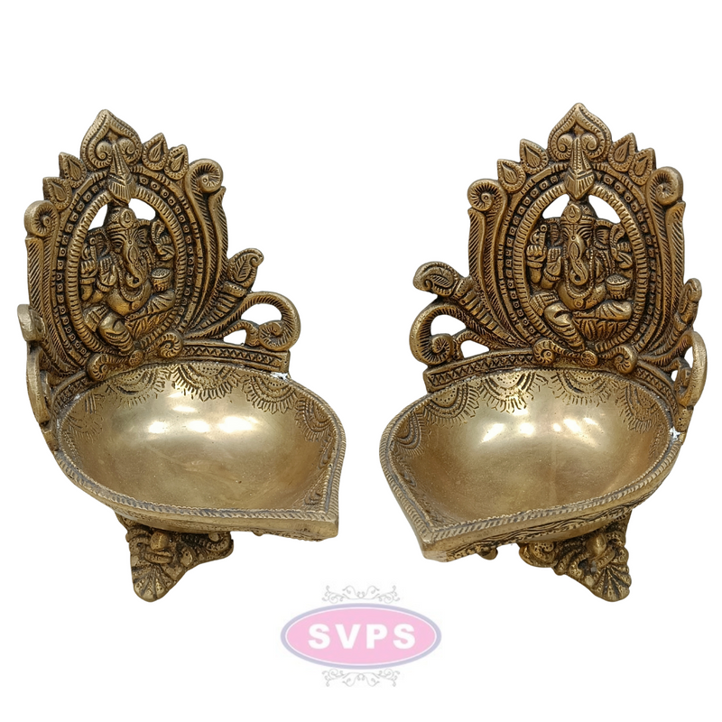 Brass Ganesha Diya For Gift