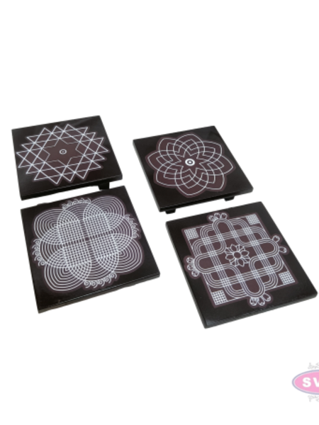 Premium Wooden Sri Chakra Peedam | Mandir Chowki for Idols & Kalash