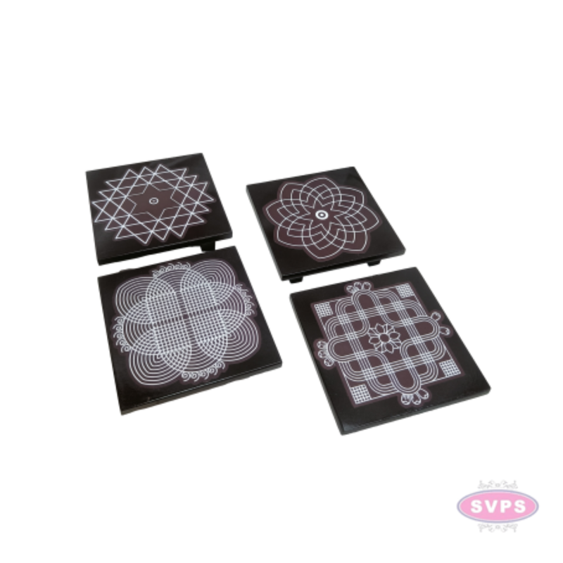 Premium Wooden Sri Chakra Peedam | Mandir Chowki for Idols & Kalash
