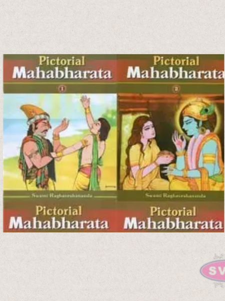 Pictorial Mahabharata – Set of 5 Volumes | Illustrated Hindu Epic | English Edition