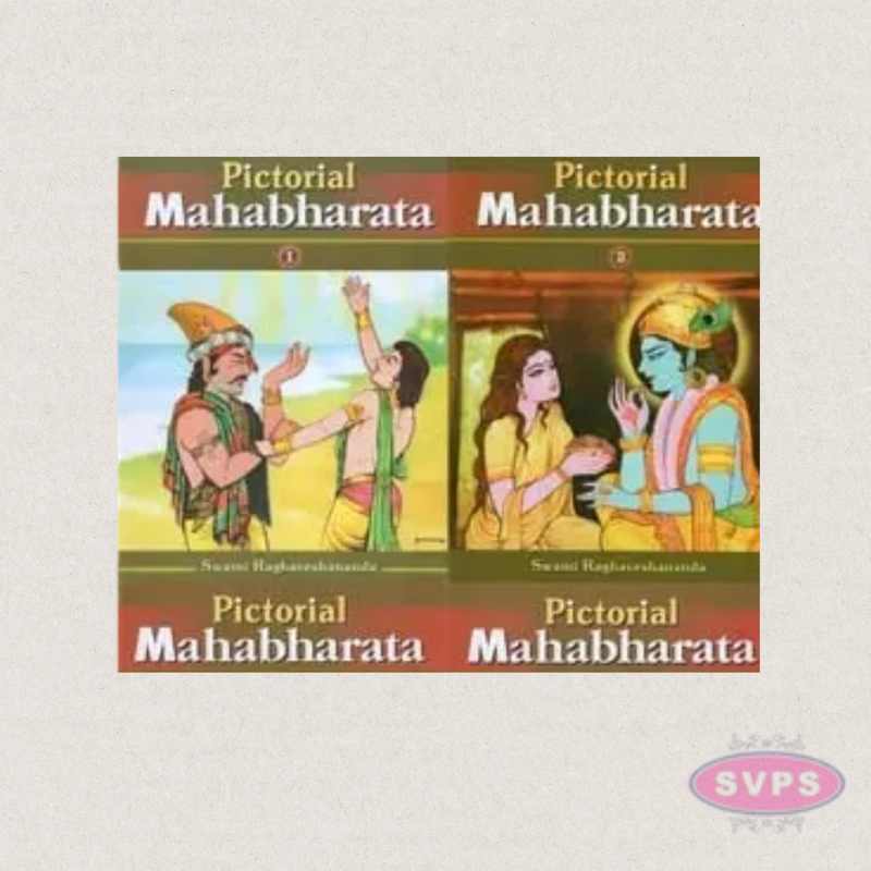 Pictorial Mahabharata – Set of 5 Volumes | Illustrated Hindu Epic | English Edition