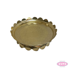 Brass Peacock Lotus Kolam Stand | Decorative Brass Lotus Stand for Pooja Room, Home Temple & Office | 5 Inch