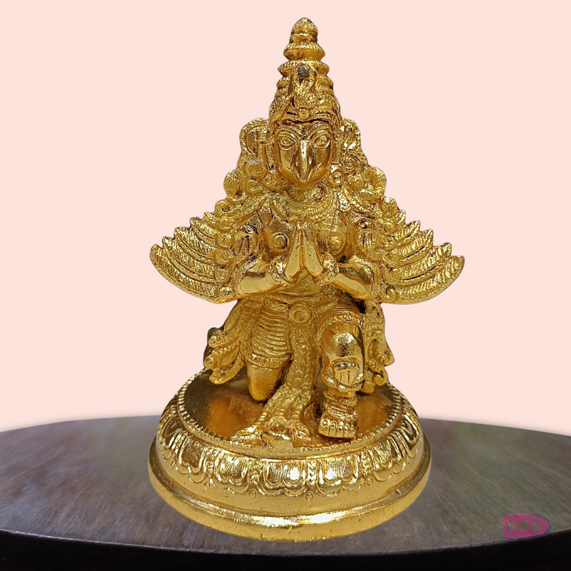 Brass Gold Plated Garudan Idol
